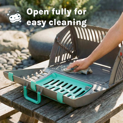 Foldable Travel Cat Carrier - Front Door Plastic Collapsible Carrier Collection, Waterproof Bed